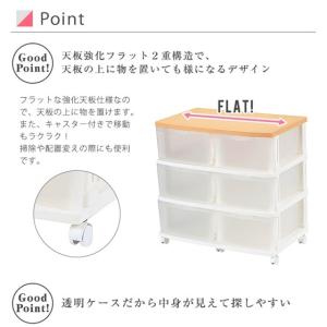 収納ボックス 収納チェスト キャスター付き 収...の詳細画像2