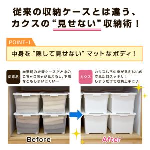 収納ボックスキャスター付き フタ付き 収納ケー...の詳細画像3