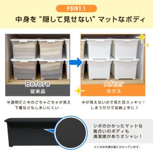 収納ボックス キャスター付き フタ付き 収納ケ...の詳細画像2