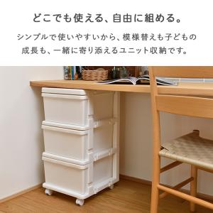 収納ボックス 収納チェスト 3段 キャスター付...の詳細画像1