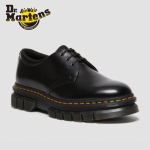 Dr.Martens ドクターマーチン 27830001 RIKARD POLISHED SMOOTH 3I 3 ホール シューズ ブラック 靴 ローカット カジュアル 厚底 おしゃれ｜k-lead