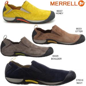 MERRELL メレル パスウェイ モック メンズ スニーカー モック シューズ スリッポン スエード 本革 履きやすい