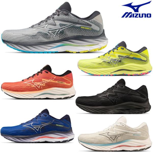 MIZUNO メンズ スニーカー ウエーブライダー27 ウエーブライダー27 SW ランニング WA...