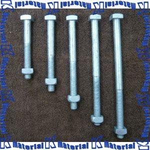 架線金物 4BN12×150 四角ボルトナット M12 首下150mm 溶融亜鉛メッキ [49083]