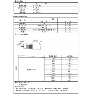 二幸電気工業 同軸ケーブル S-5C-FB-A...の詳細画像2