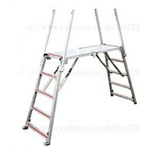 【代引不可】【個人宅配送不可】ナカオ 仮設工業会認定 四脚調節式 足場台 楽駝 ラクダ SKY-18...