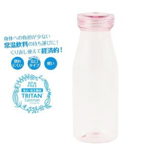 ● パール金属 クリアアシスト PCアクアボトル550 クリアピンク 550ml HB-3725 キッチン用品 水筒 マグボトル 常温 プラスチック TRITAN製｜k-mori