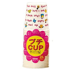 フレンズプチカップ（6柄アソート） 100ml 24個 KHC243FD 紙コップ 使い捨てカップ BBQ イベント 日本製 デキシーカップ｜k-mori