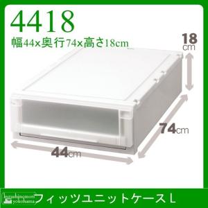 Fits フィッツユニットケース L4418 収納ケース 衣装ケース 収納ボックス 衣類収納 収納家具 プラチェスト 天馬｜k-mori