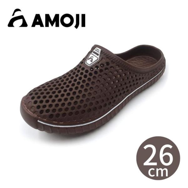 amoji (アモジ) クラシックサンダル AM1702 BR 26cm ブラウン サンダル 靴 メ...