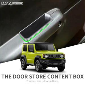 スズキ ジムニー SUZUKI JIMNY JB64 JB74 ドアハンドル ホルダー ポケット ボックス BOX 左右セット 収納 とても便利 マット付き 内装 インテリア