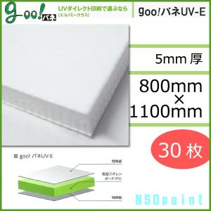 [法人宛ノミ]goo!パネ UV-E 紙貼り 5mm厚 800mm×1120mm30枚 光洋産業｜k-nsdpaint