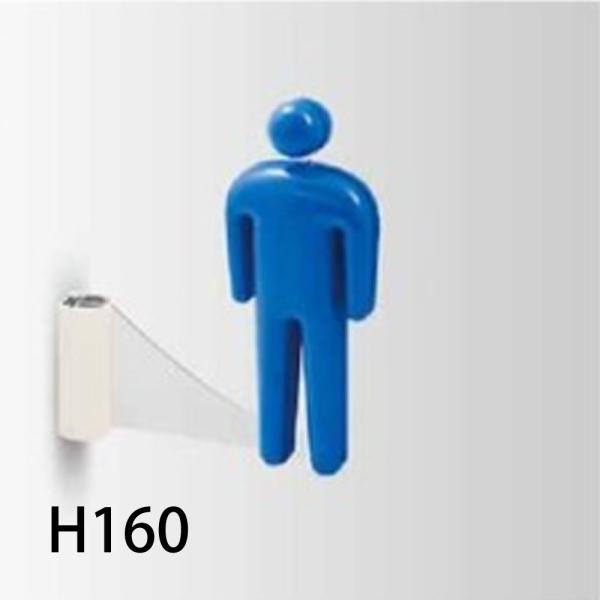 [法人宛ノミ]3D160Y-A H160 側面型 3Dピクト 男性ピクト 樹脂成形品 株式会社フジタ...