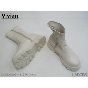 SAE / Vivian ヴィヴィアン LENA 4850 厚底 インヒール サイドファスナー付き ...