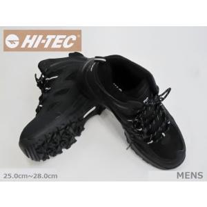 HI-TEC ハイテック HKU29 防水 トレッキング 3E 耐久性 ハイキング Meスニーカー 黒 25.0cm〜28.0cm｜k-point1192