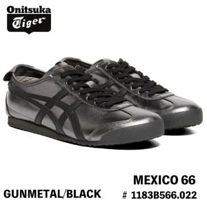 オニツカタイガー スニーカー Onitsuka Tiger MEXICO 66 メキシコ66 GUNMETAL/BLACK ガンメタル ブラック # 1183B566.022 シューズ