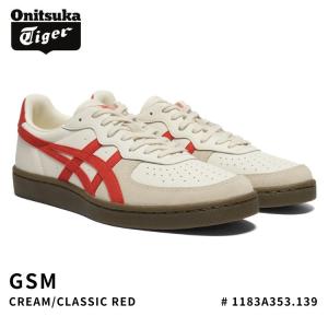 オニツカタイガー スニーカー Onitsuka Tiger メンズ レディース GSM ジーエスエム CREAM/CLASSIC RED クリーム クラシックレッド 1183A353.139 シューズ