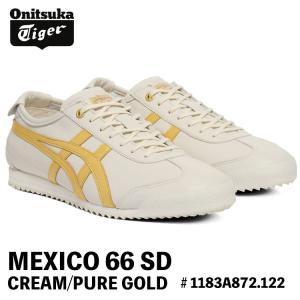 オニツカタイガー スニーカー Onitsuka Tiger MEXICO 66 SD メキシコ66 SD # 1183A872.122 CREAM/PURE GOLD クリーム ピュアゴールド シューズ