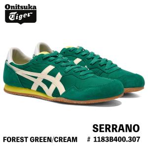 オニツカタイガー スニーカー Onitsuka Tiger SERRANO セラーノ FOREST GREEN/CREAM フォレスト グリーン クリーム # 1183B400.307 シューズ