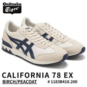 オニツカタイガー スニーカー Onitsuka Tiger メンズ レディース CALIFORNIA 78 EX カルフォルニア 78 EX BIRCH/PEACOAT バーチ／ピーコート 1183B410.200