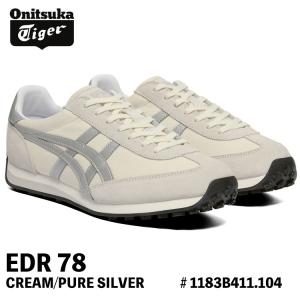 オニツカタイガー スニーカー Onitsuka Tiger スニーカー EDR 78 CREAM/PURE SILVER クリーム ピュア シルバー # 1183B411.104 シューズ