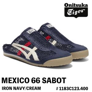 オニツカタイガー スニーカー Onitsuka Tiger MEXICO 66 SABOT メキシコ66 サボ # 1183C123.400 IRON NAVY/CREAM アイロンネイビー クリーム シューズ