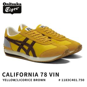 オニツカタイガー スニーカー Onitsuka Tiger CALIFORNIA 78 VIN カルフォルニア 78 VIN SUNFLOWER YELLOW/LICORICE BROWN イエロー ブラウン メンズ レディース