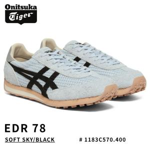 オニツカタイガー スニーカー Onitsuka Tiger スニーカー EDR 78 SOFT SKY/BLACK ソフトスカイ/ブラック # 1183C570.400 シューズ