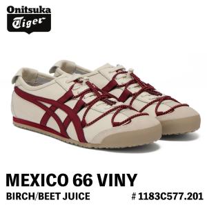 オニツカタイガー スニーカー Onitsuka Tiger スニーカー MEXICO 66 VINY メキシコ 66 VINY BIRCH/BEET JUICE バーチ ビートジュース 1183C577.201 シューズ