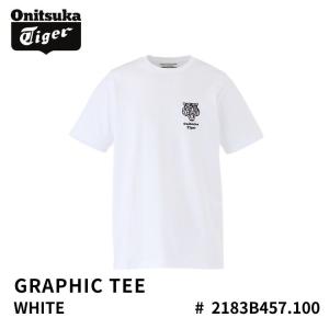 オニツカタイガー Tシャツ Onitsuka Tiger Tシャツ GRAPHIC TEE WHITE ホワイト # 2183B457.100
