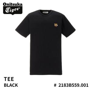 オニツカタイガー Tシャツ Onitsuka Tiger Tシャツ TEE BLACK ブラック # 2183B559.001