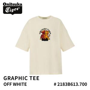 オニツカタイガー Tシャツ Onitsuka Tiger Tシャツ GRAPHIC TEE OFF WHITE オフホワイト # 2183B613.700