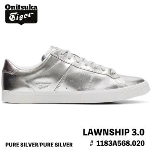 オニツカタイガー スニーカー Onitsuka Tiger スニーカー LAWNSHIP 3.0 ローンシップ PURE SILVER ピュアシルバー 1183A568.020 シューズ メンズ レディース