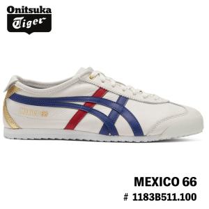 オニツカタイガー スニーカー Onitsuka Tiger MEXICO 66 メキシコ66 WHITE/DARK BLUE ホワイト ダークブルー # 1183B511.100 シューズ