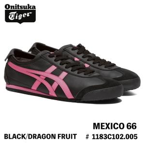 オニツカタイガー スニーカー Onitsuka Tiger MEXICO 66 メキシコ 66 1183C102.005 BLACK/DRAGON FRUIT ブラック ドラゴンフルーツ(ピンク) シューズ