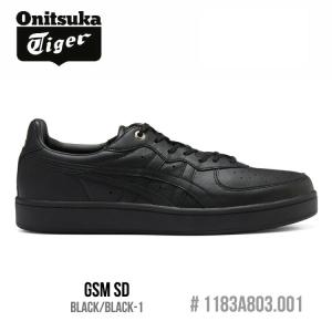 オニツカタイガー スニーカー Onitsuka Tiger GSM SD ジーエスエム エスディー メンズ レディース BLACK/BLACK-1 ブラック #1183A803.001 シューズ