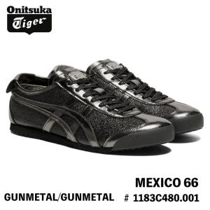 オニツカタイガー スニーカー Onitsuka Tiger MEXICO 66 メキシコ66 GUNMETAL/GUNMETAL ガンメタル # 1183C480.001 シューズ