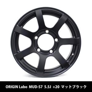 ジムニー アルミホイール MUD-S7 マットブラック 4本セット ORIGIN Labo 5.5J +20 JB64 JB74対応｜k-products