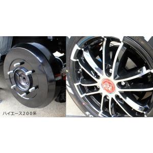 ドラムカバー ハイエース TRH KDH2## ナローボディ アルミ ハブ