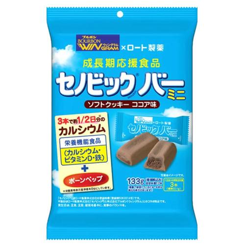 ブルボン　セノビックバーミニソフトクッキー ココア味　97g ×12本×2箱　合計24本