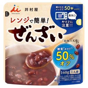 井村屋　レンジで簡単糖質・カロリー50％オフぜんざい　140g　5袋×6個　合計30個