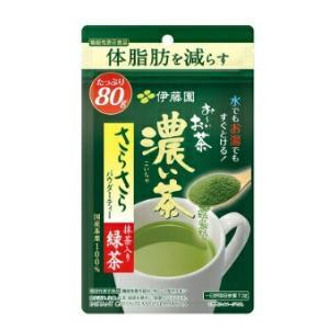 伊藤園　　おーいお茶　濃い茶　さらさら抹茶入り緑茶　80ｇ×6袋