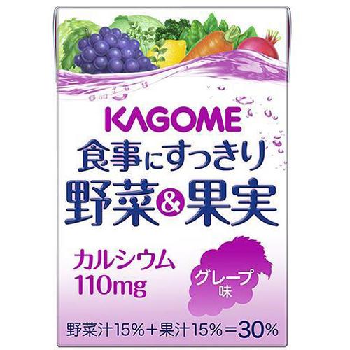 カゴメ　食事にすっきり野菜＆果実ＣＡグレープ味　１００ｍｌ×36個