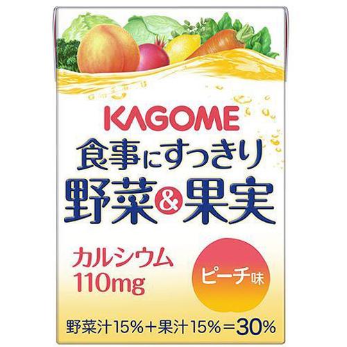 カゴメ　食事にすっきり野菜＆果実ＣＡピーチ味　１００ｍｌ×36個