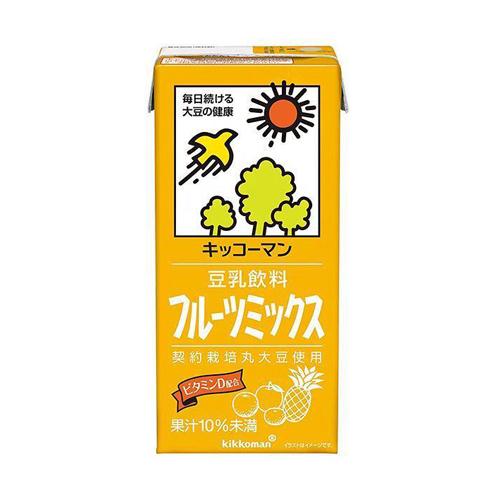 【2ケース】　キッコーマン　豆乳飲料　フルーツミックス　1L×6本×2箱　合計12本