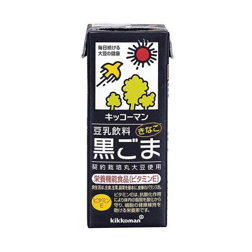 【2ケース】　キッコーマン　豆乳飲料　黒ごま　200ml×18本×2箱　合計36本