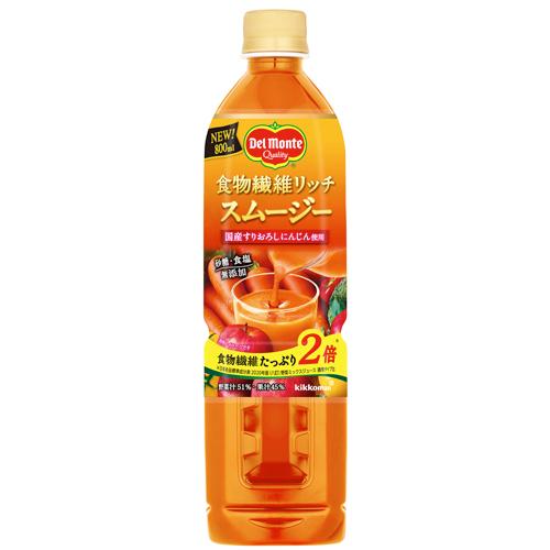 キッコーマン　デルモンテ　食物繊維リッチ　スムージー　８００ｍｌ×15個