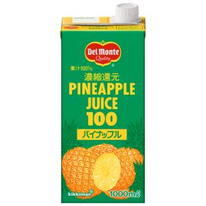 キッコーマン　デルモンテ　パイナップルジュース　１０００ｍｌ×6個