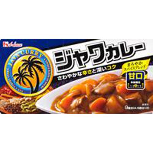 ハウス食品　ジャワカレー　甘口　１８５ｇ　10×6個　合計60個　