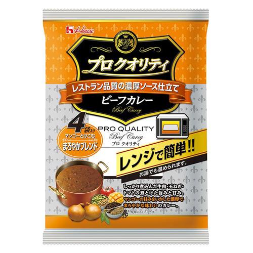 ハウス食品　プロクオリティ　ビーフカレー４袋入りまろやかブレンド　６８０ｇ（１７０ｇ×４袋）　6×2...